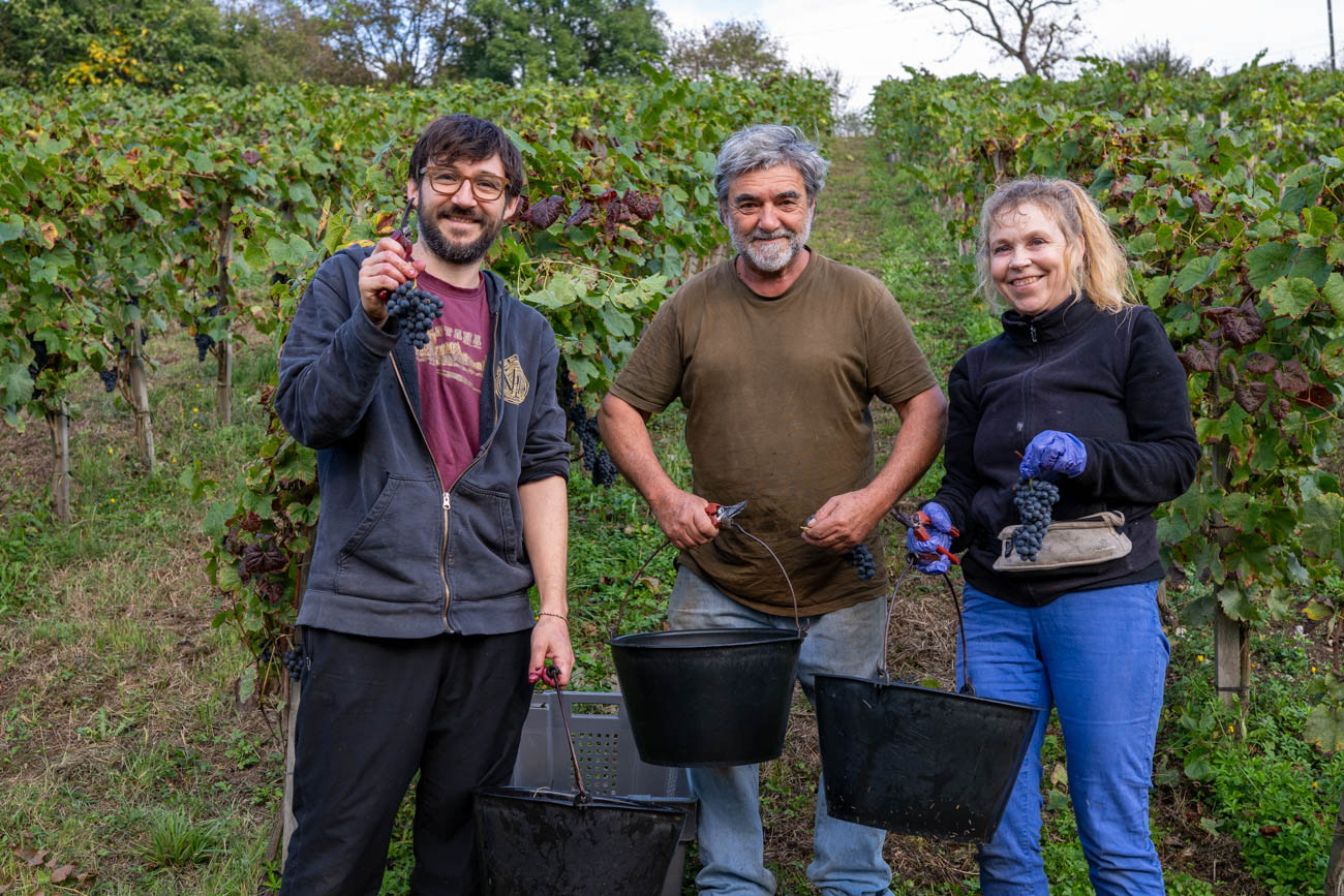 Freya Skoda, Patrice et Taran Limousin – Domaine de Cabarrouy